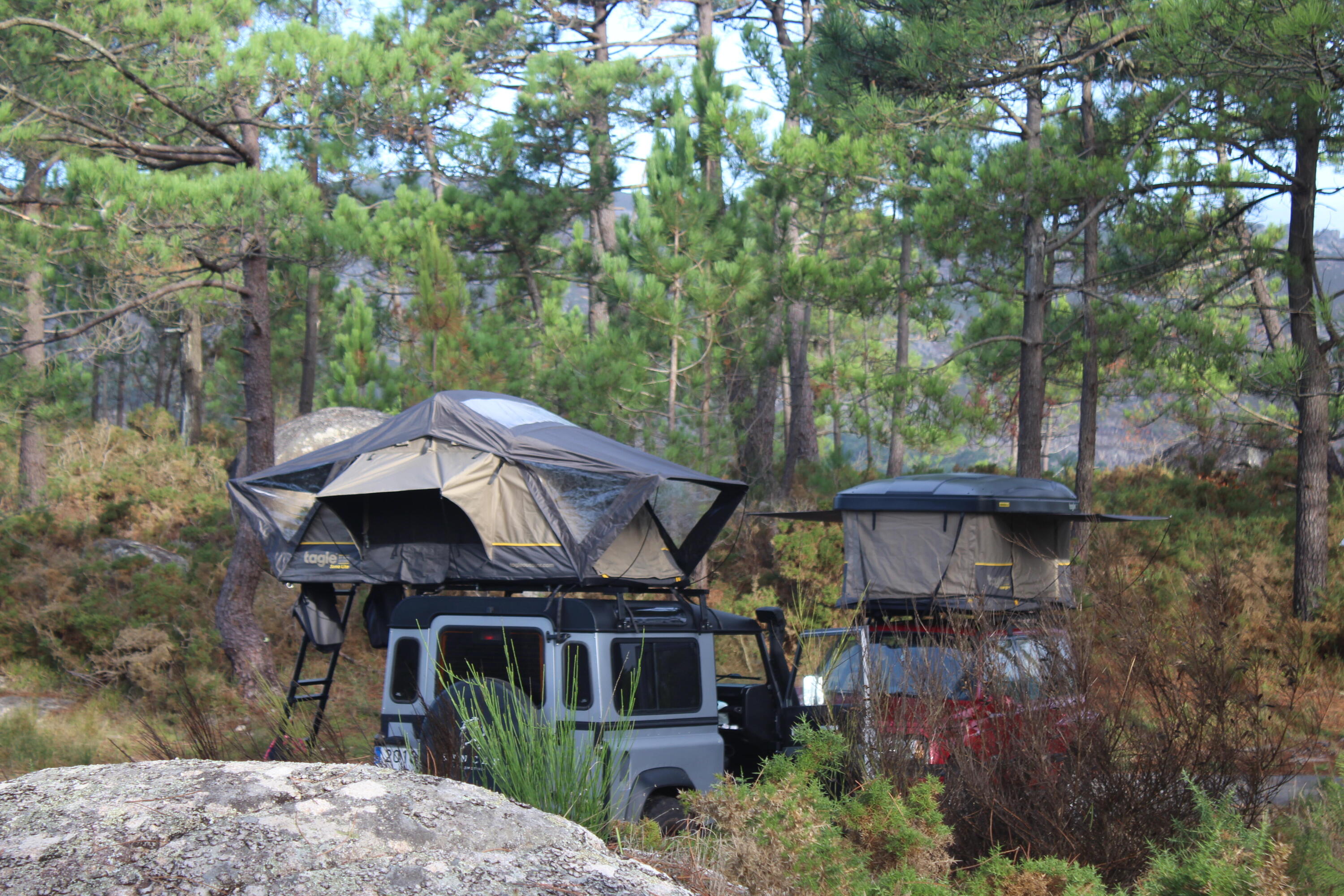 Tenda tejadilho TAGLE SOMO LITE 2 pessoas, impermeável, LED integrado, dobrável 7/9