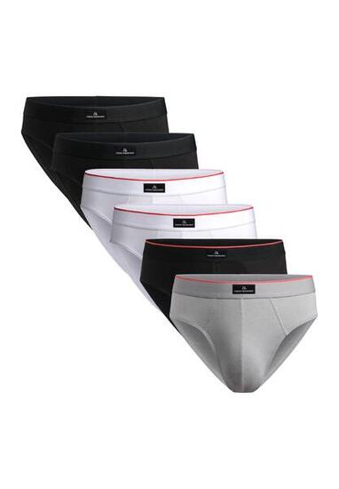 Slips classiques en coton doux et extensible pour homme 6 paires