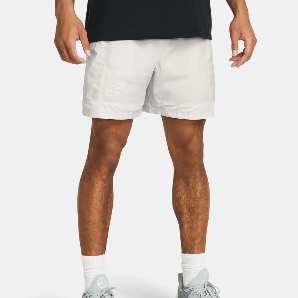 Mens Curry Track Shorts (White)
