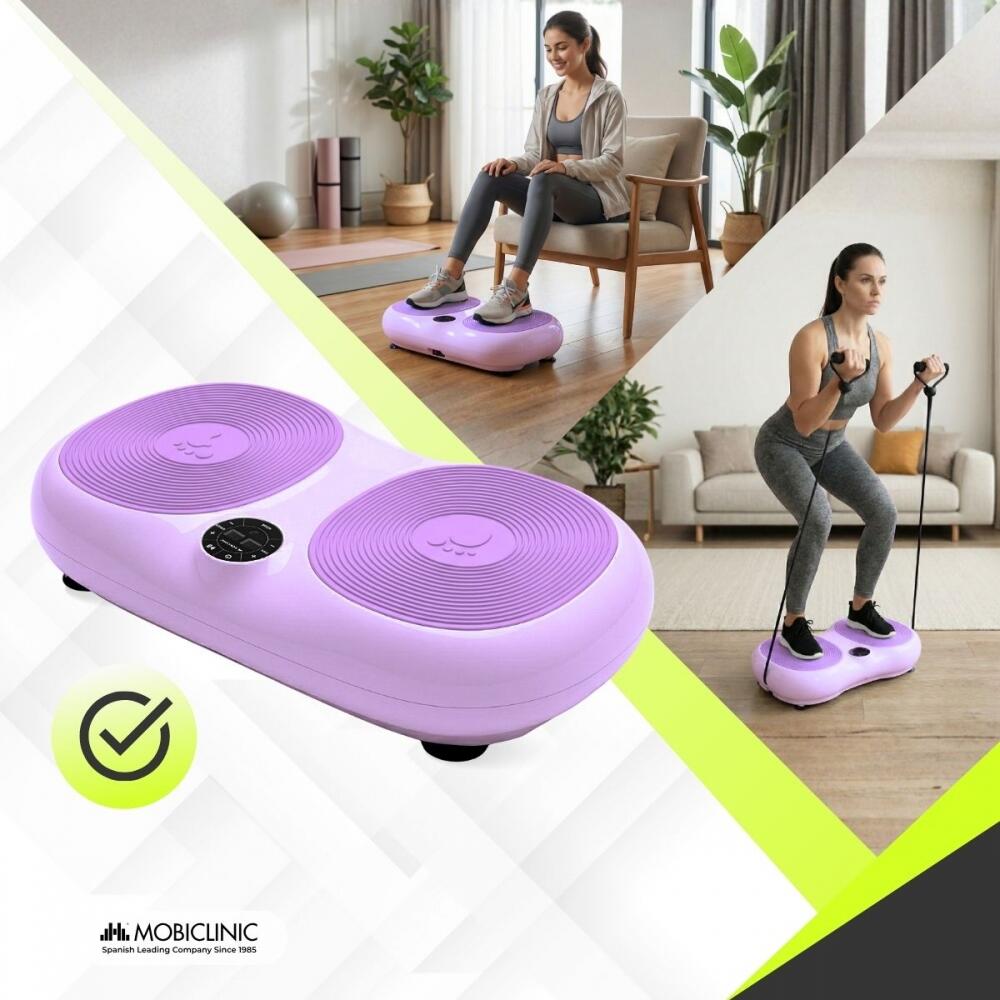 Plataforma vibratória 99 níveis de velocidade 9 programas Bandas elásticas 6/7
