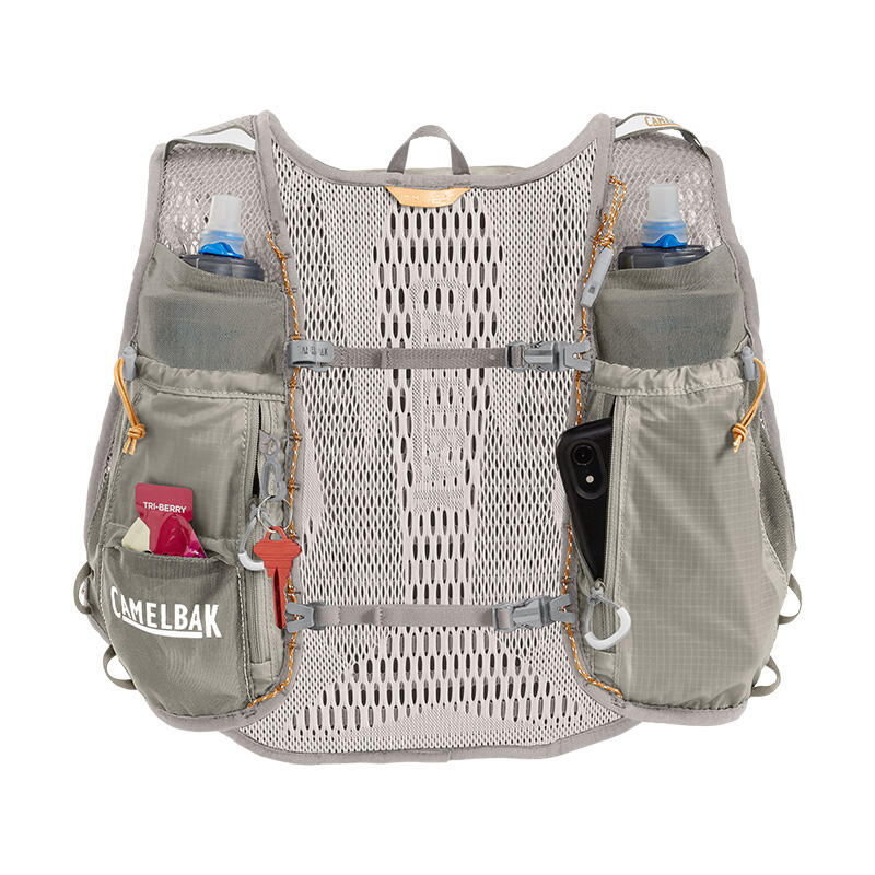 Colete de hidratação Camelbak Zephyr Pro 12L + 2 garrafas de 500 ml cinza femini 7/7