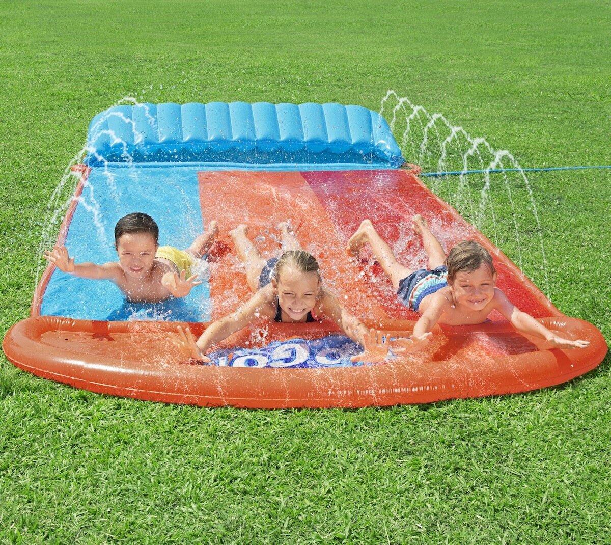 Bestway H2OGO Tsunami Splash Ramp Slide, 16ft Inflatable Water Slide for Garden 3/7