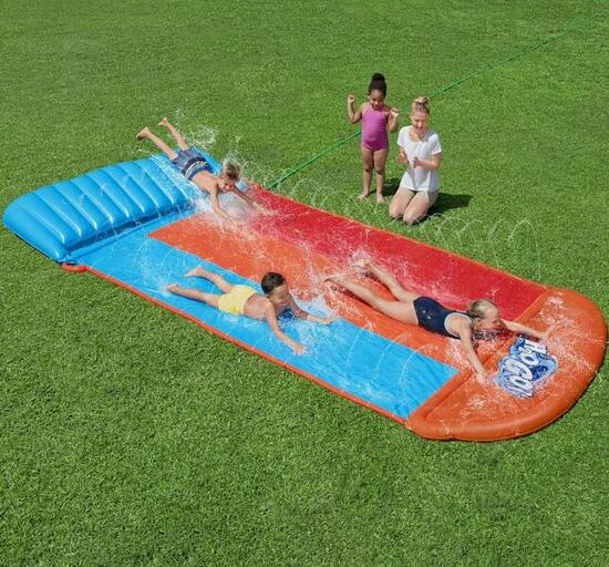 Bestway H2OGO Tsunami Splash Ramp Slide 16ft Inflatable Water Slide for Garden