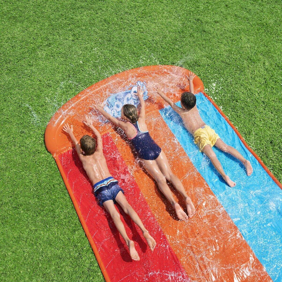 Bestway H2OGO Tsunami Splash Ramp Slide, 16ft Inflatable Water Slide for Garden 4/7