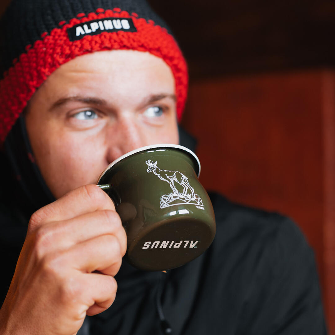 Tasse - Randonnée nature - Émaillée, 280 ml - Alpinus Top - Verte 4/5