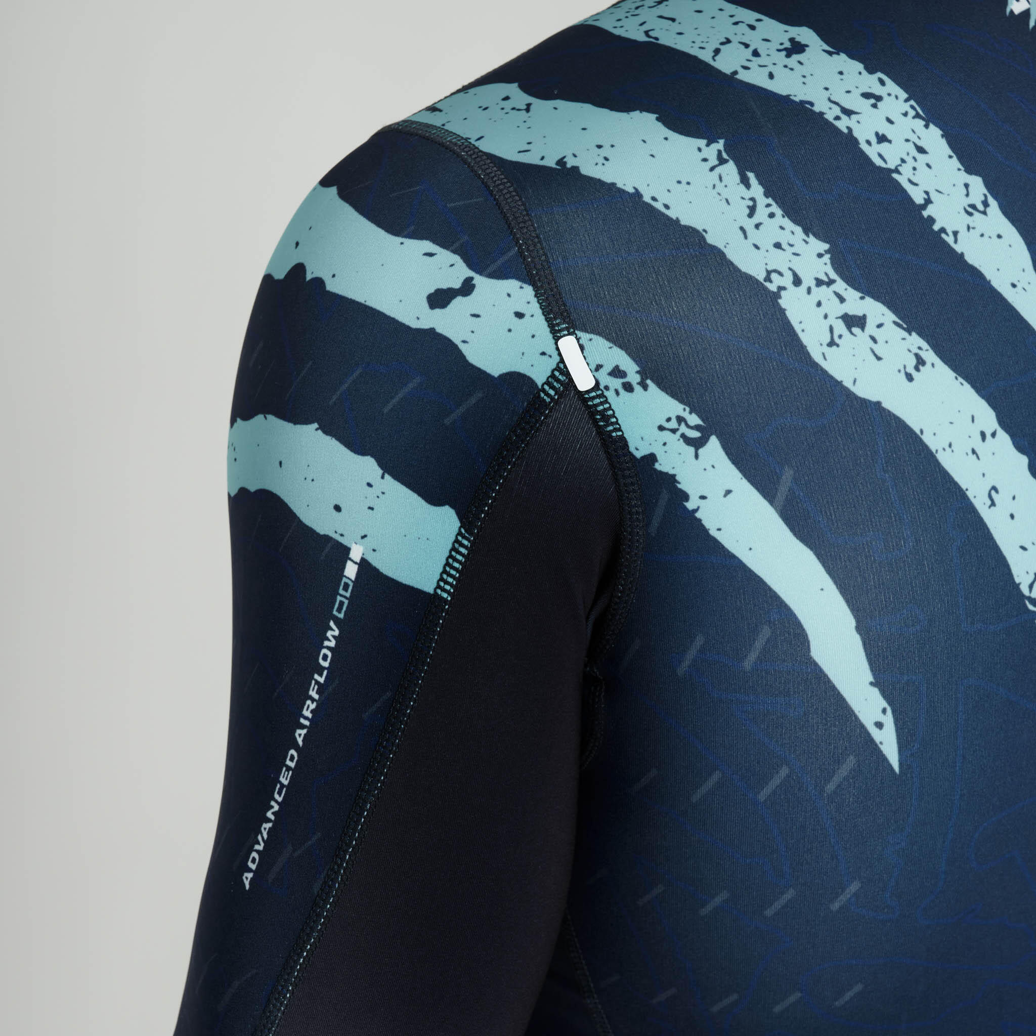 Leone1947 Rashguard PRIMAL INSTINCT BOLD manga larga azul S 3/3