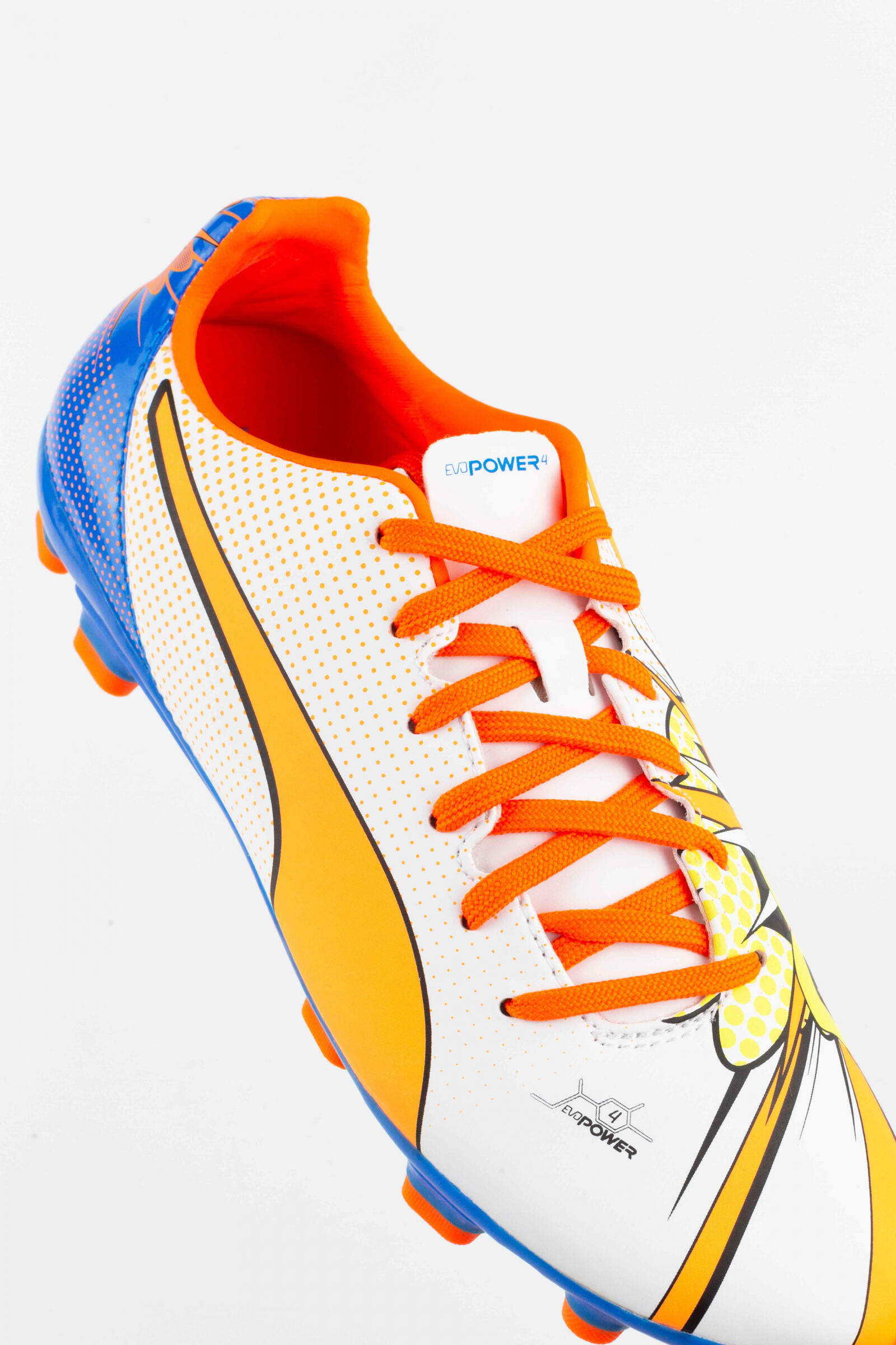 Puma Botas De Fútbol Evopower 4.2 Pop Ag Blanco/naranja 5/5