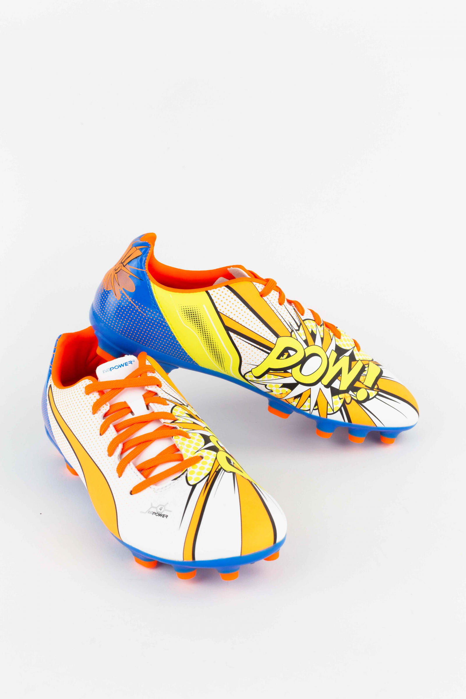 Puma Botas De Fútbol Evopower 4.2 Pop Ag Blanco/naranja 4/5