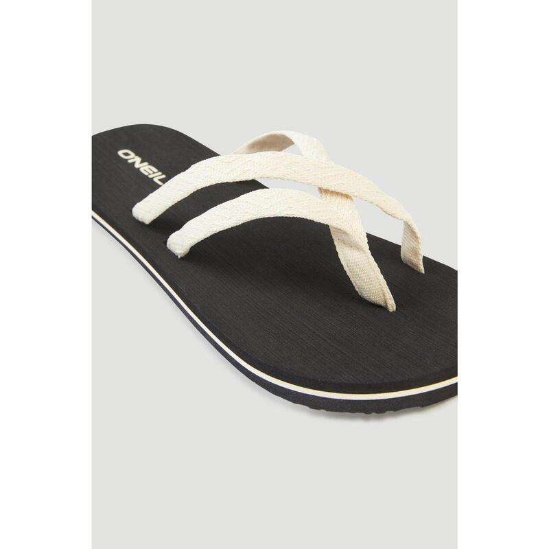 Șlapi surf femei Ditsy Strap Bloom, Bej