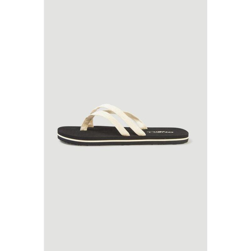 Șlapi surf femei Ditsy Strap Bloom, Bej
