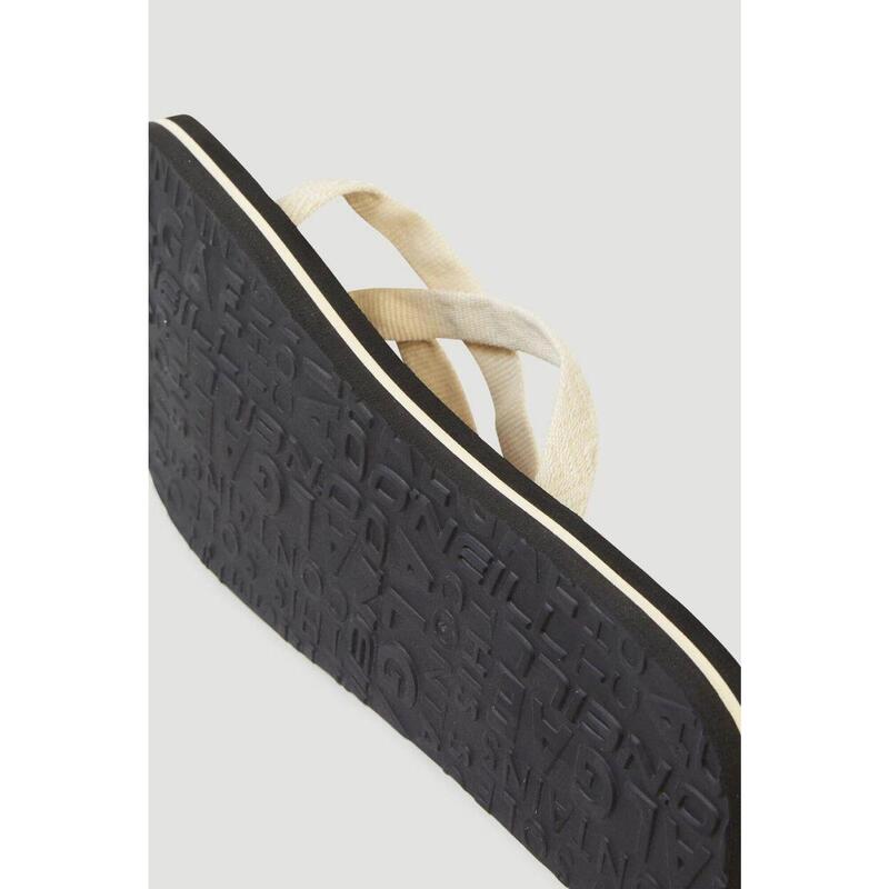 Șlapi surf femei Ditsy Strap Bloom, Bej
