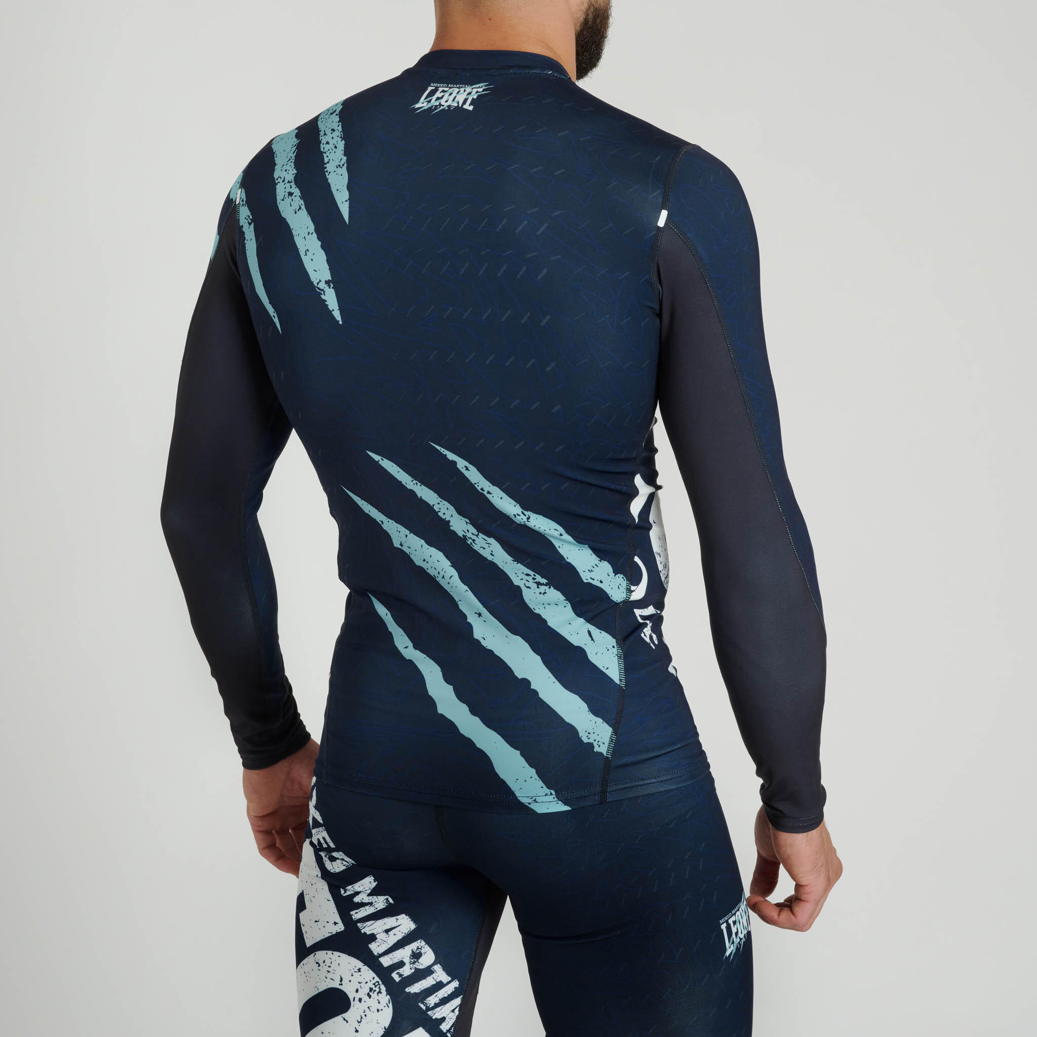 Leone1947 Rashguard PRIMAL INSTINCT BOLD manga larga azul S 2/3