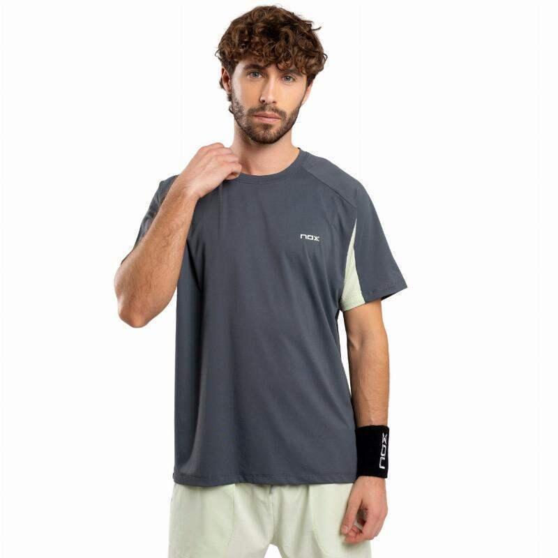 T-shirt technique NOX Pro GRIS CHARCOAL manches courtes 4/5