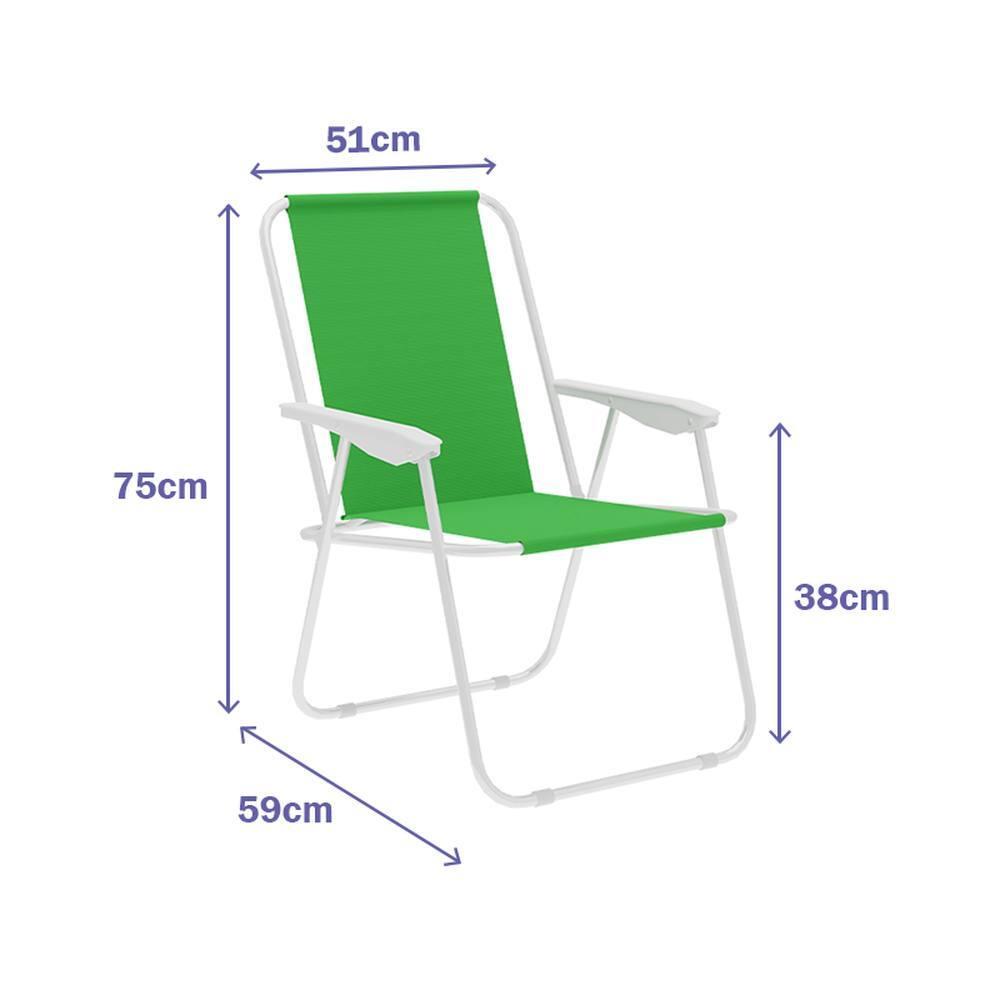 Silla Plegable Marbueno Verde para Playa y Piscina 2/2