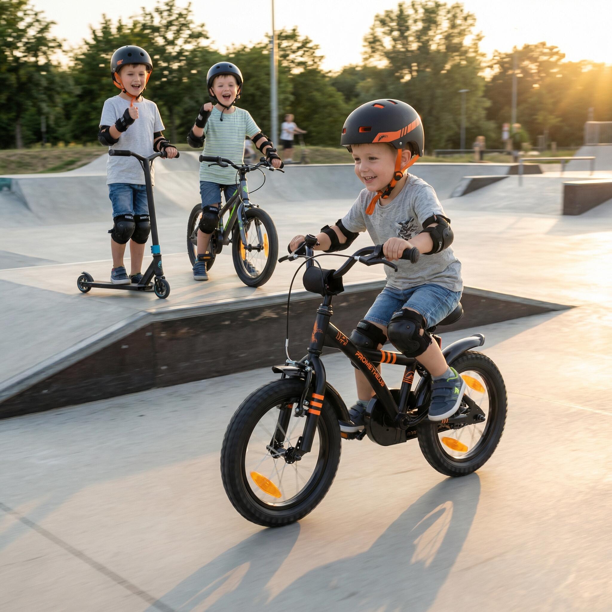 Kinderfahrrad 14 Zoll ab 4 Jahre mit Stützräder und Rücktritt 7/8