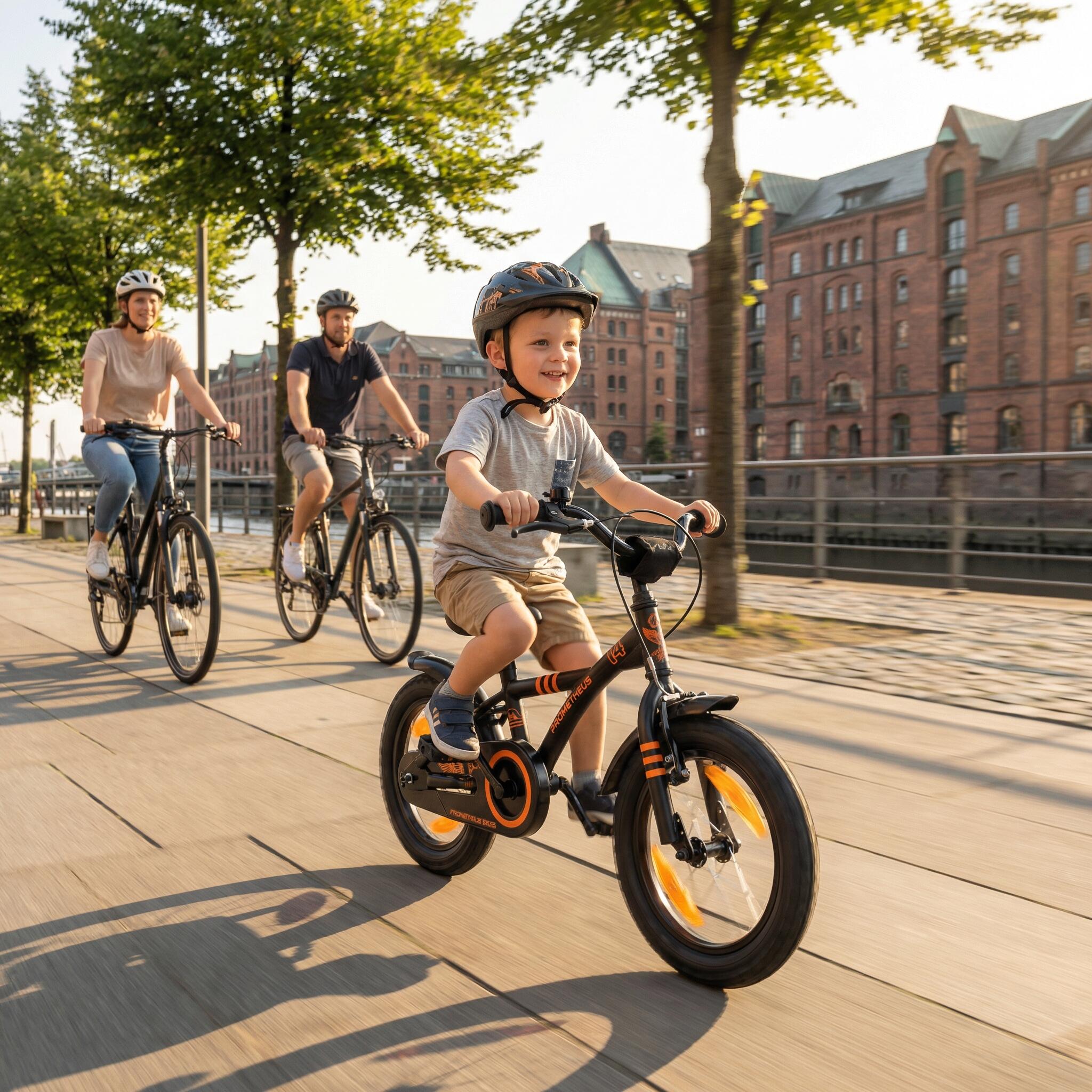 Kinderfahrrad 14 Zoll ab 4 Jahre mit Stützräder und Rücktritt 6/8