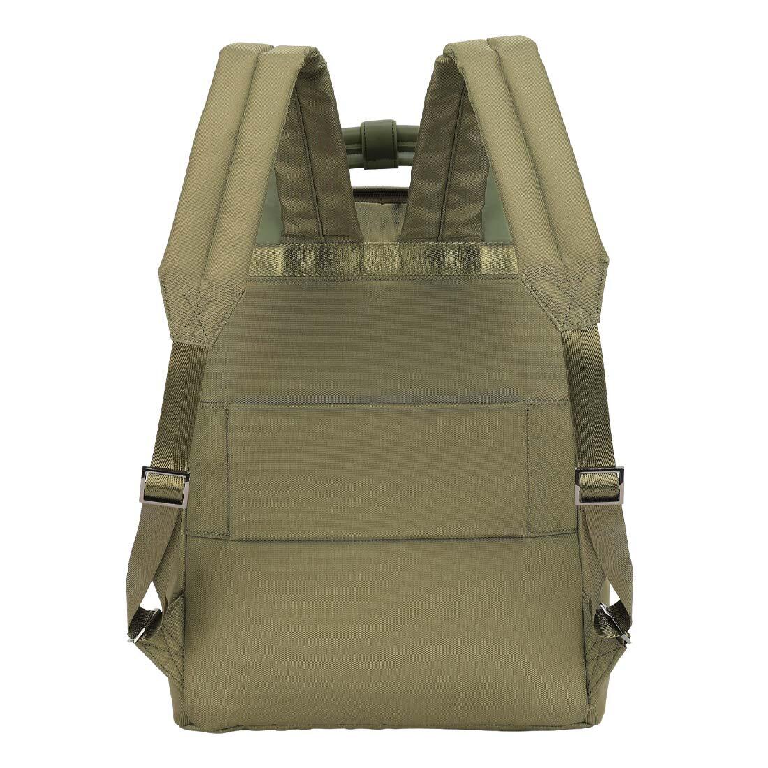 Zaino Orion 15,6” in Nylon e PU Idrorepellente con Fascia per Trolley - Verde 2/4