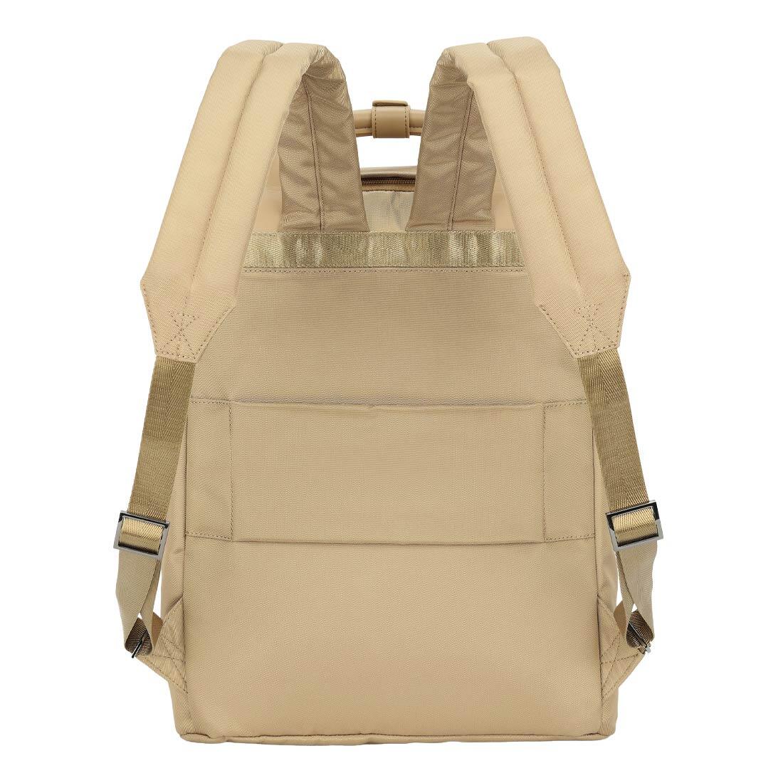 Zaino Orion 15,6" in Nylon e PU Idrorepellente con Fascia per Trolley - Caffè 2/4