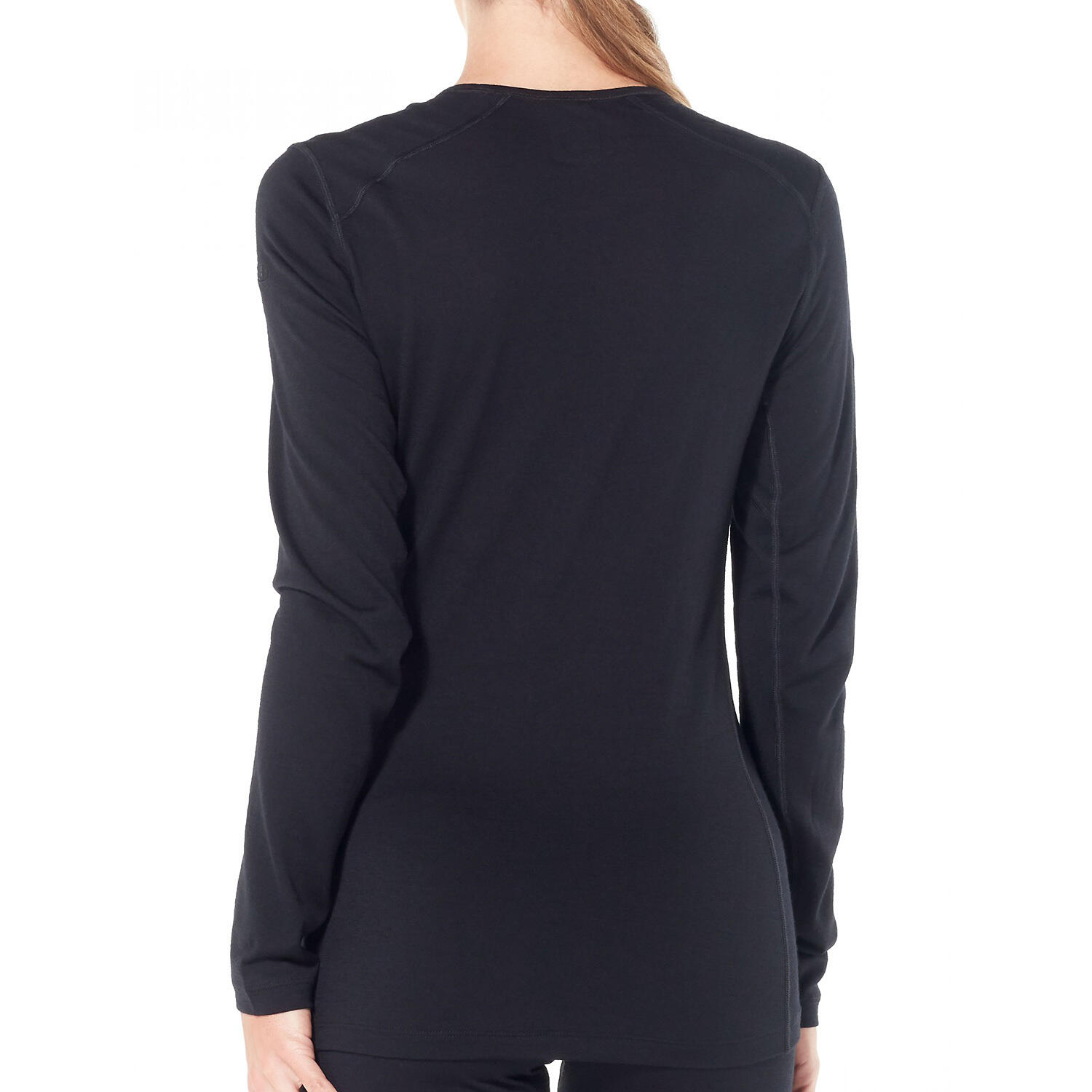 T-Shirt Icebreaker Lana Merino Nero 200 Oasis Crewe 4/6