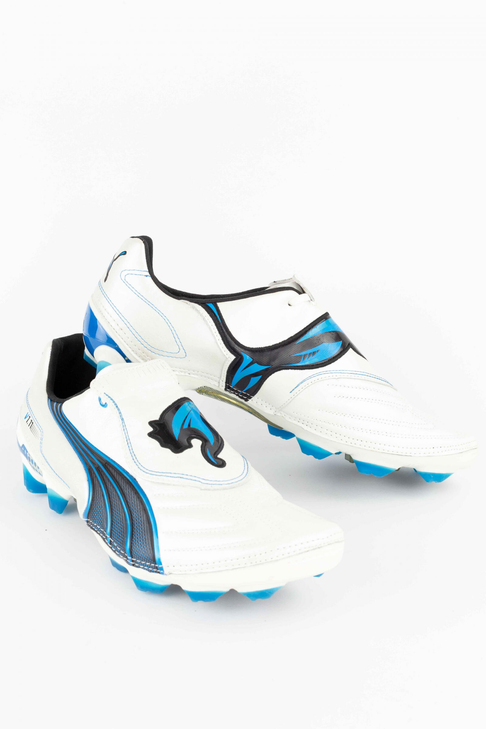 Puma Botas De Fútbol V1.11 K I Fg Blanco/azul 4/5