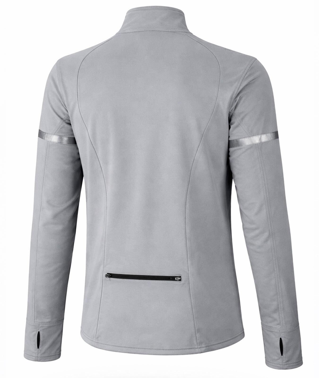 Herren Thermal Fahrradtrikot - Laufshirt Langarm Grau 2/4