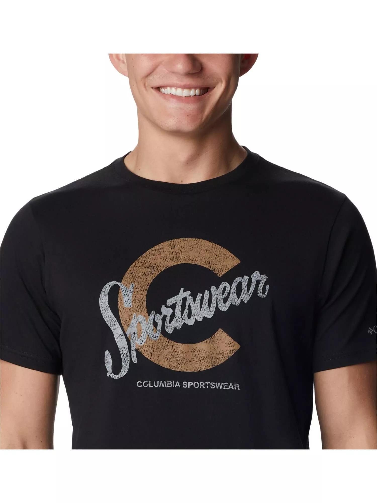 T-shirt męski Columbia Csc Seasonal Logo z krótkim rękawem 4/5