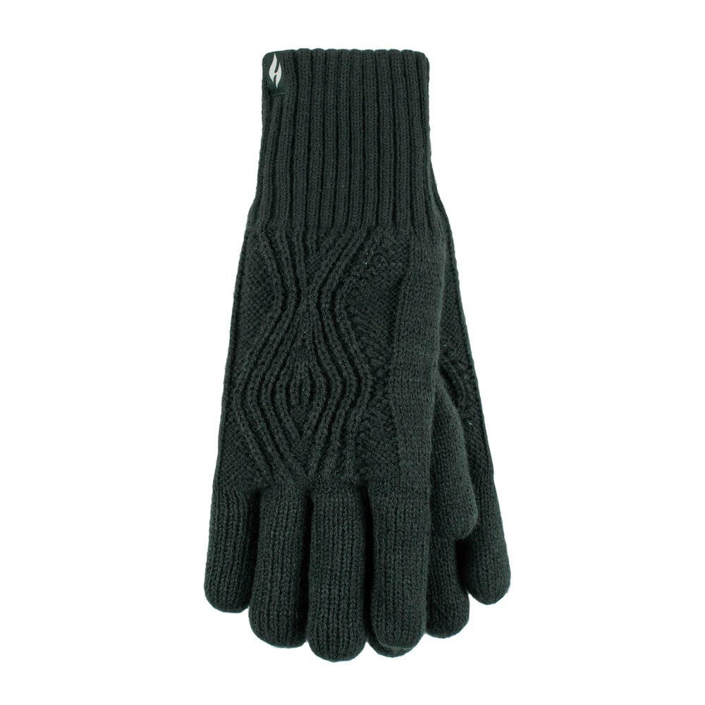 HEAT HOLDERS Tampere Cable Knit Thermal Gloves - Womens