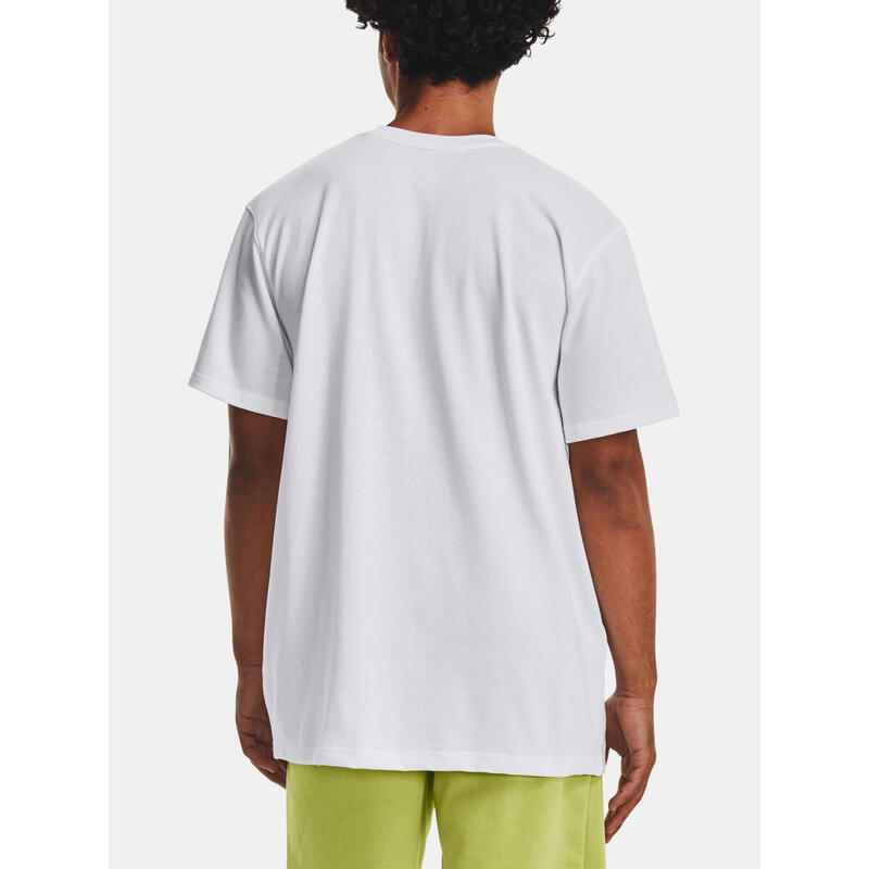 Tricou fitness bărbați Logo Emb Heavyweight alb
