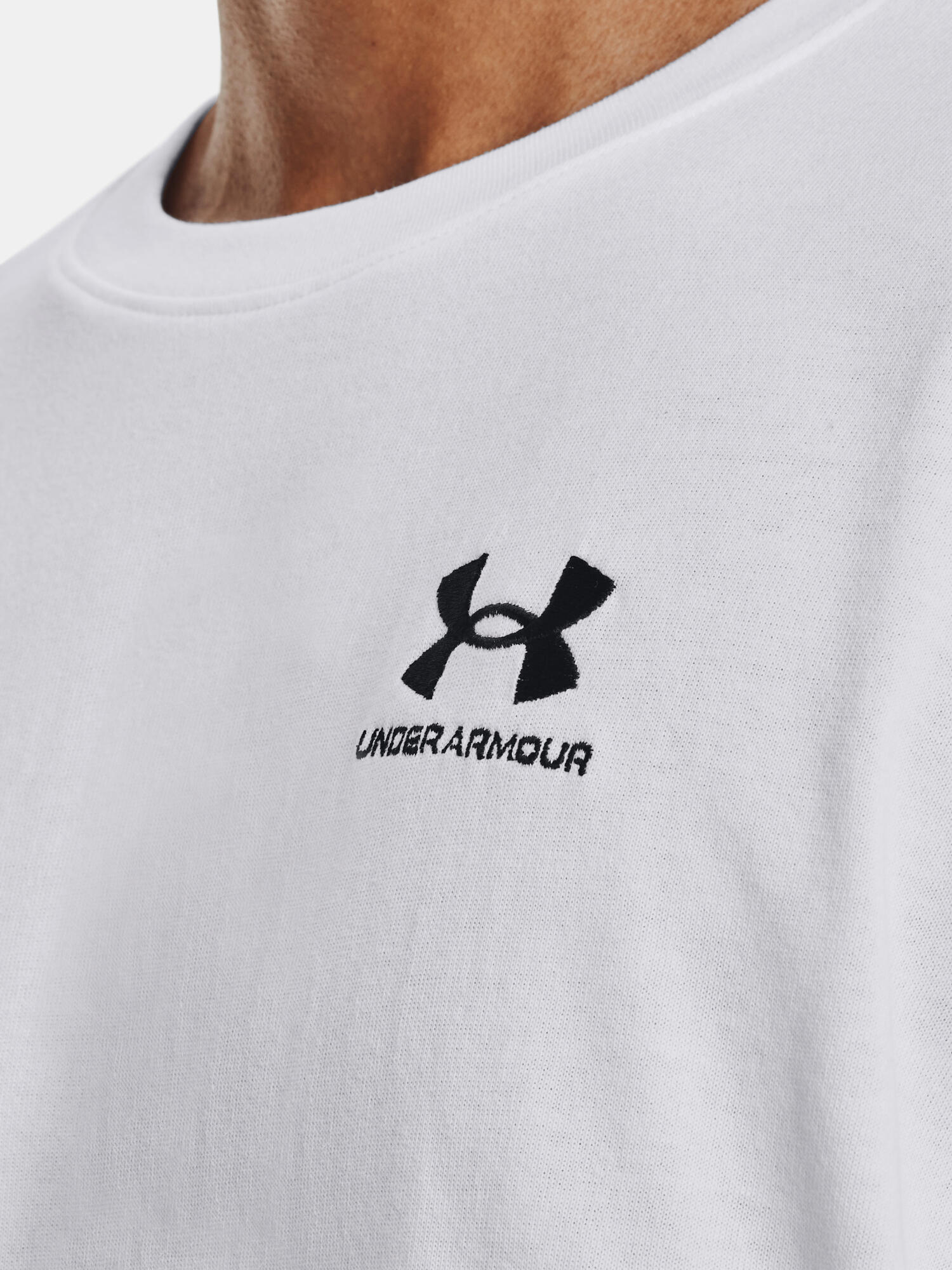 T-shirt Under Armour Logo Emb Heavyweight pour hommes 5/6