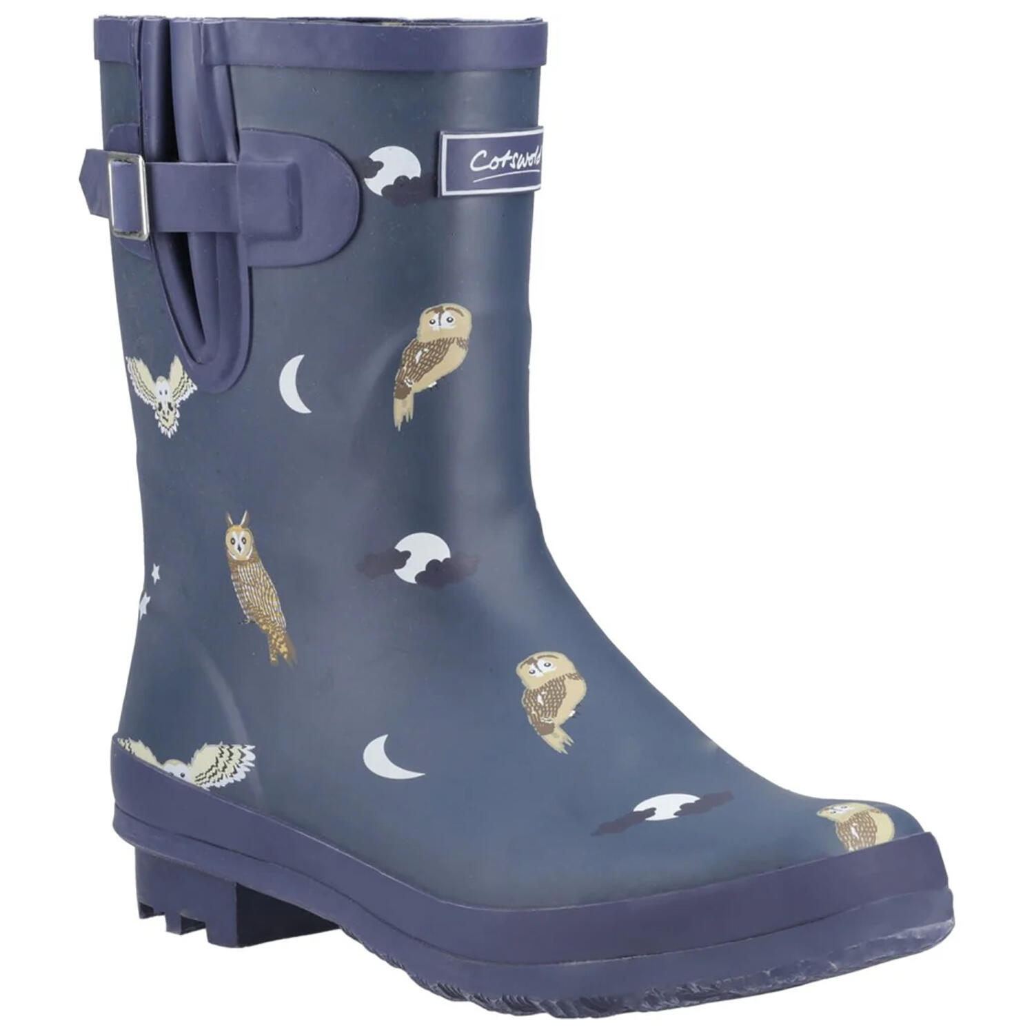Cotswold Womens/Ladies Woodland Owl Mid Cut Wellington Boots