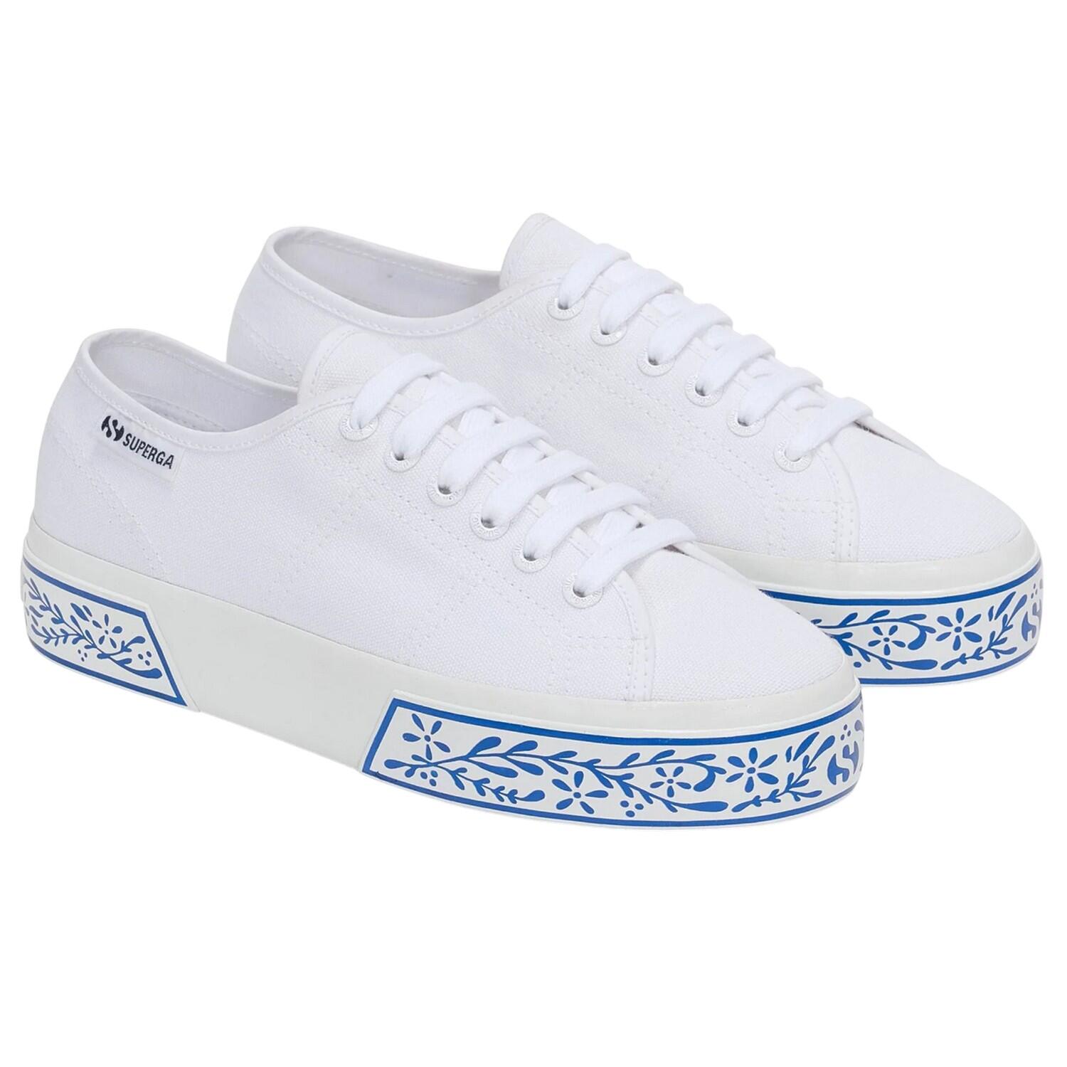 Superga Womens/Ladies 3740 Leggera Ceramic Print Platform Trainers