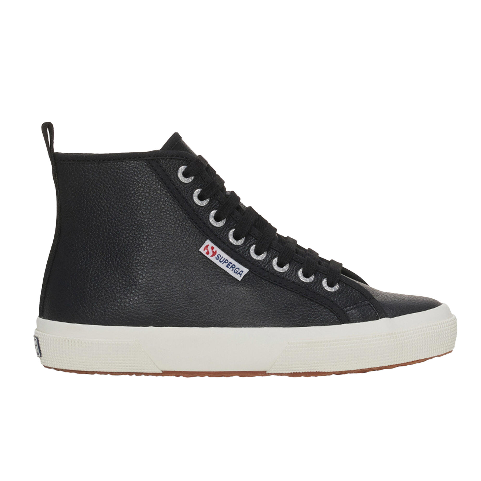 Superga Unisex Adult 2750 Tumbled Leather Mid Cut Trainers