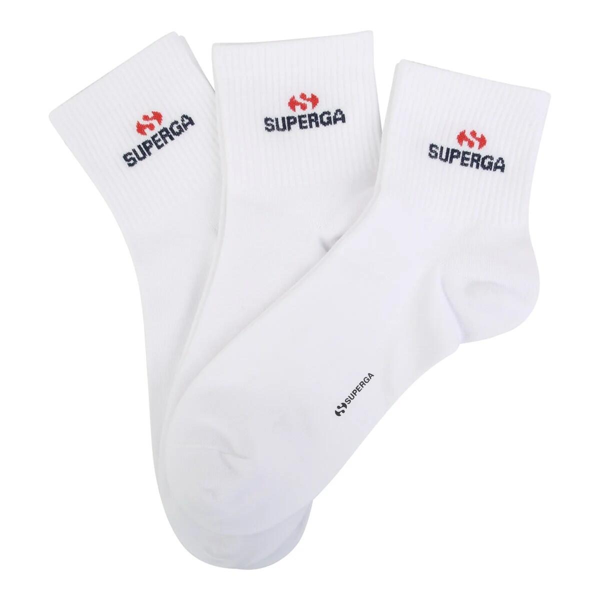 Superga Unisex Adult Logo Ankle Socks (Pack Of 3)