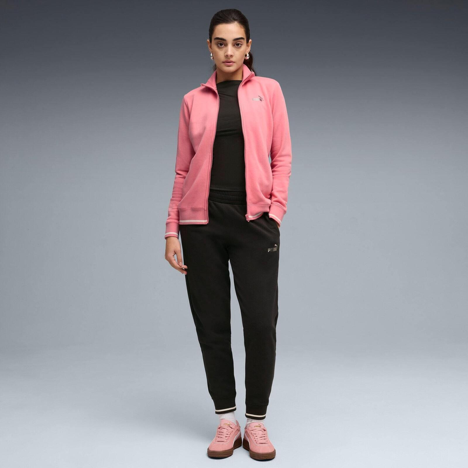 Trainingsanzug Puma Metallic Full-zip Tracksuit Tr, Rosa, Damen 3/5