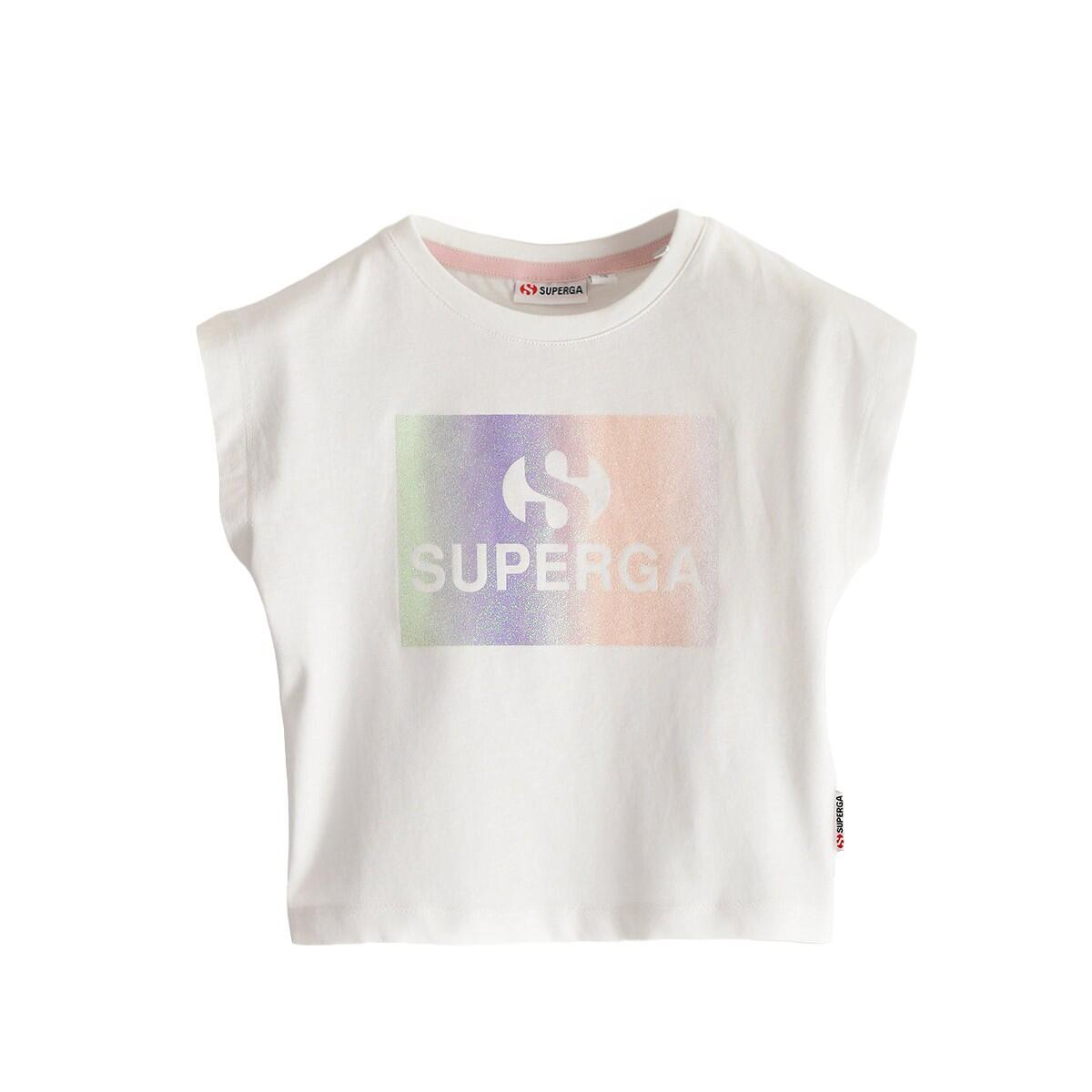Superga Childrens/Kids Glitter Cropped T-Shirt