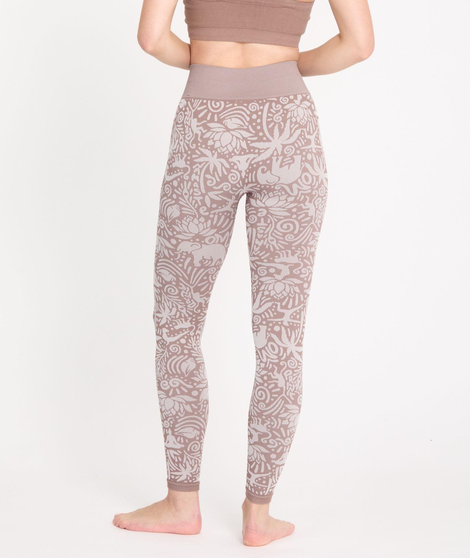CHAVARA - Legging jaquards en matières recyclées 3/4