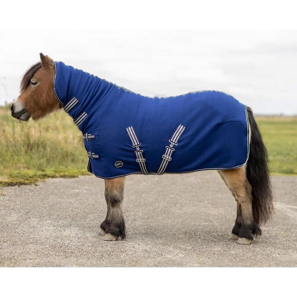 Fleece blanket for shetlands with neck cover QHP