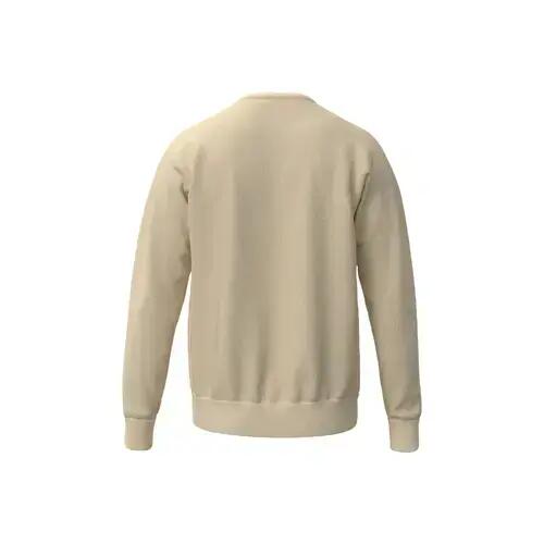 565 Unisex Beige Cotton Sweatshirt - Crew Neck, 280 g/m² 2/3