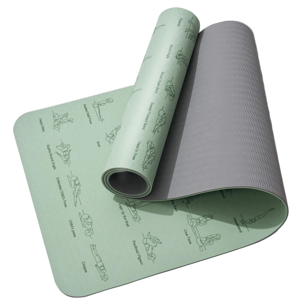 Yoga Mat TPE Non-Slip Lightweight 183Ã—57cm