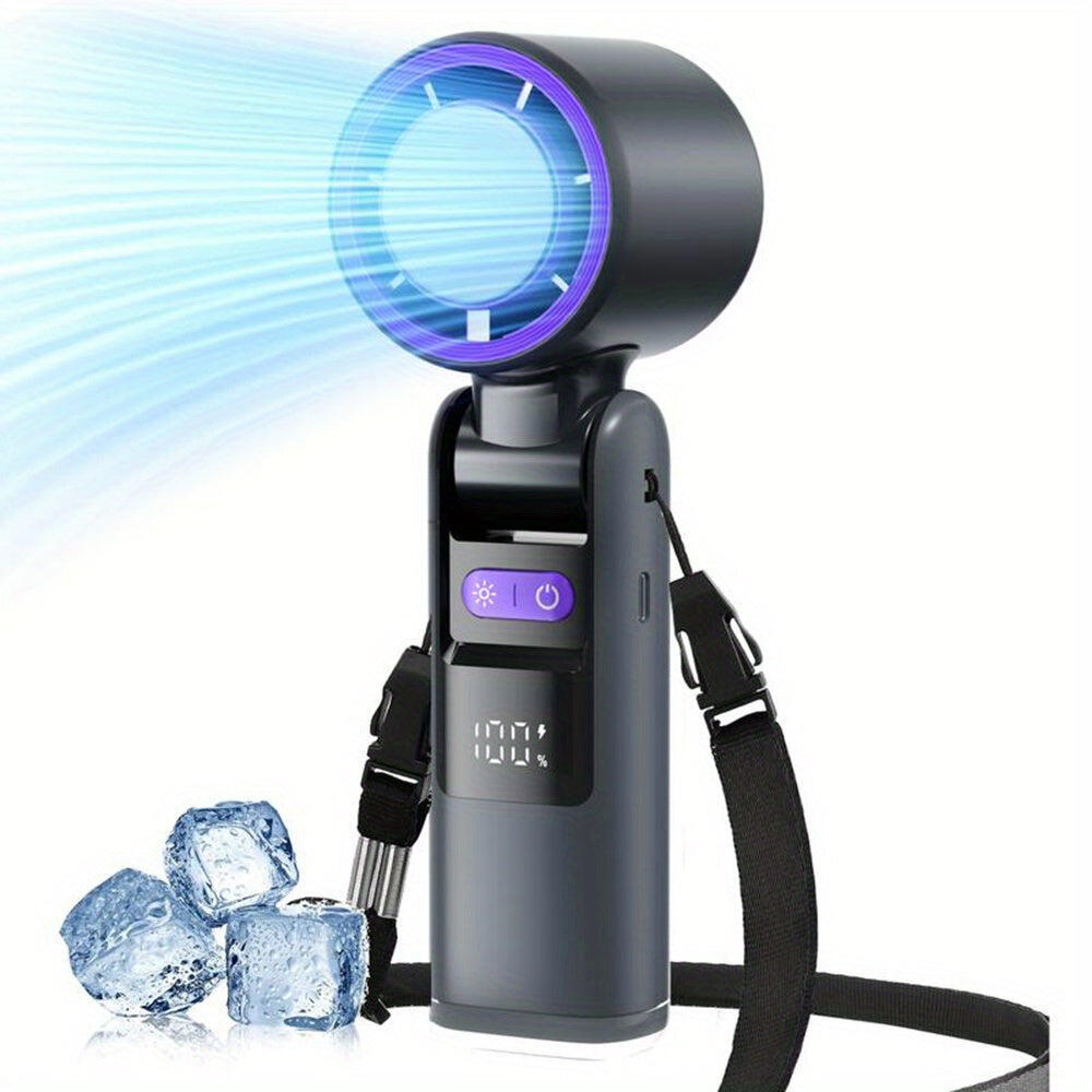 Portable Handheld Turbo Fan with Cooling Tech
