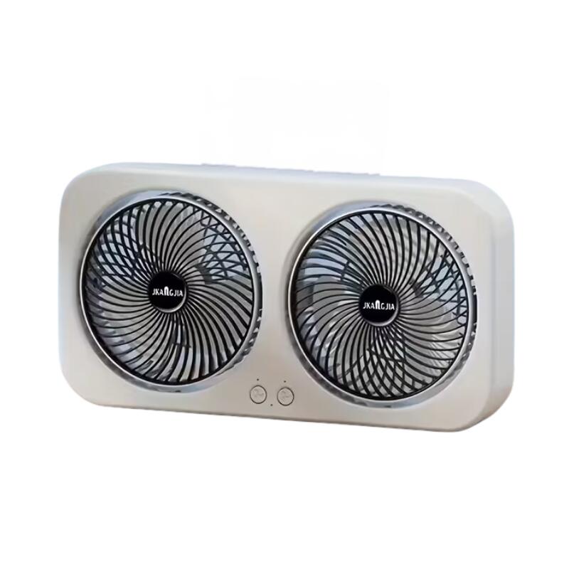 Dual Head Portable USB Table Fan