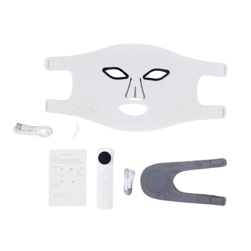 Therapy Mask Face Neck with Red Light Rechargeable LED