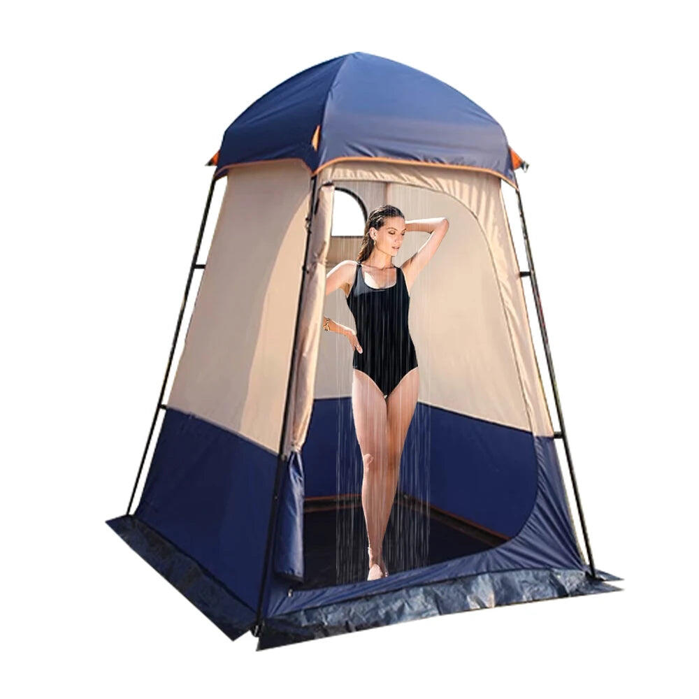 Outdoor Shower Tent with Portable Privacy Double-Layer