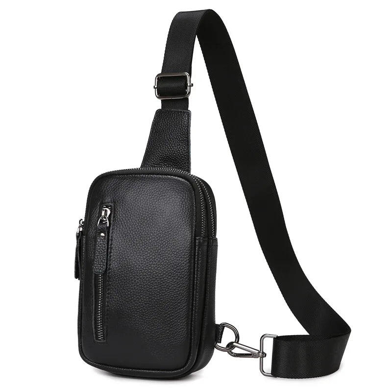 Chest Bag Genuine with Cowhide Leather Small