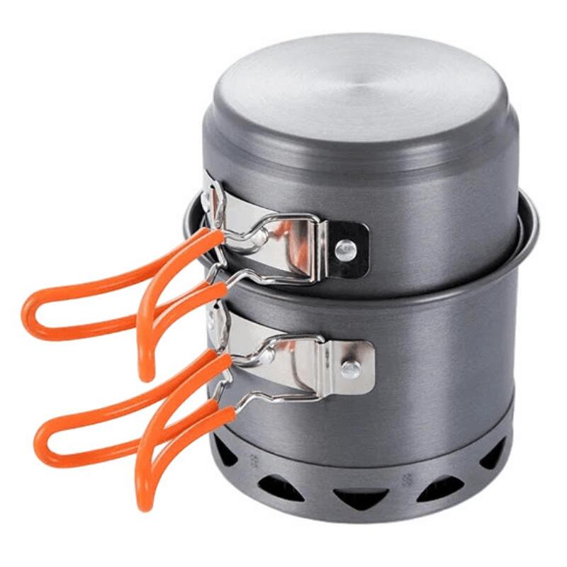 Cooking Pot Set Portable Aluminum Alloy Camping Foldable