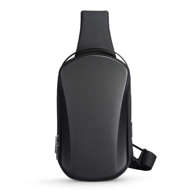 Crossbody Bag Waterproof Hard-Shell with USB Port