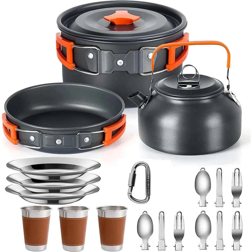 Camping Cookware Set Lightweight Non Stick