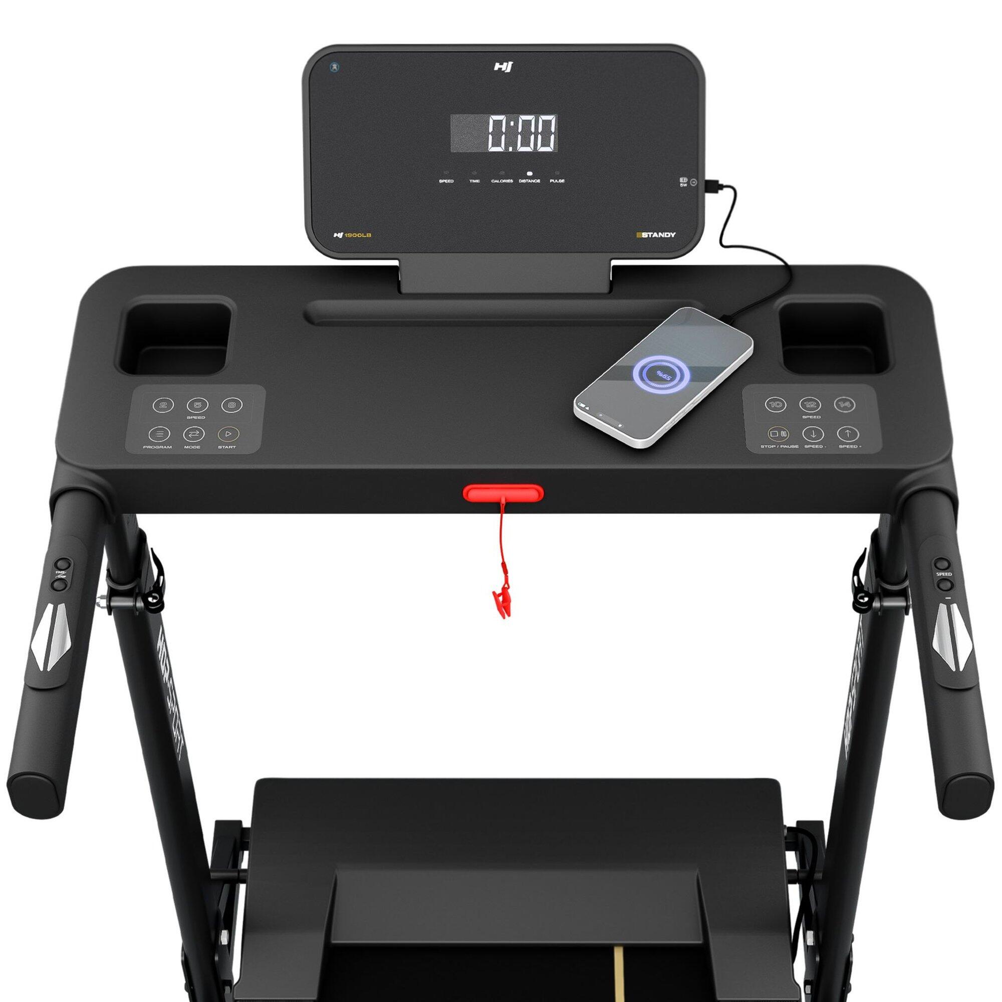 Tapis de course pliable 1 - 14 km/h HS-1900LB Standy, connecté Bluetooth et App 6/7