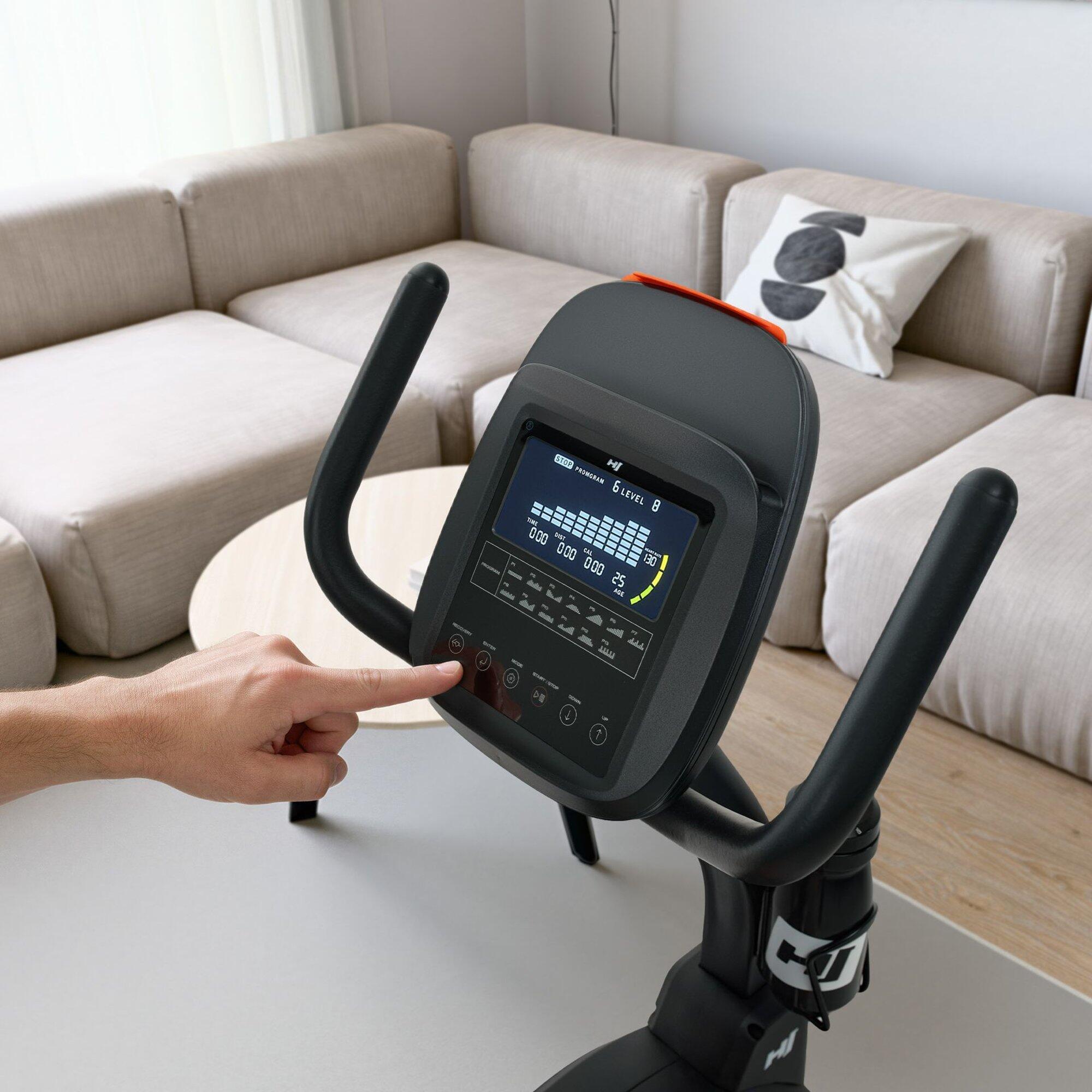 Vélo d'appartement semi-allongé Hop-Sport HS-5000L Ranker, App compatible 7/7