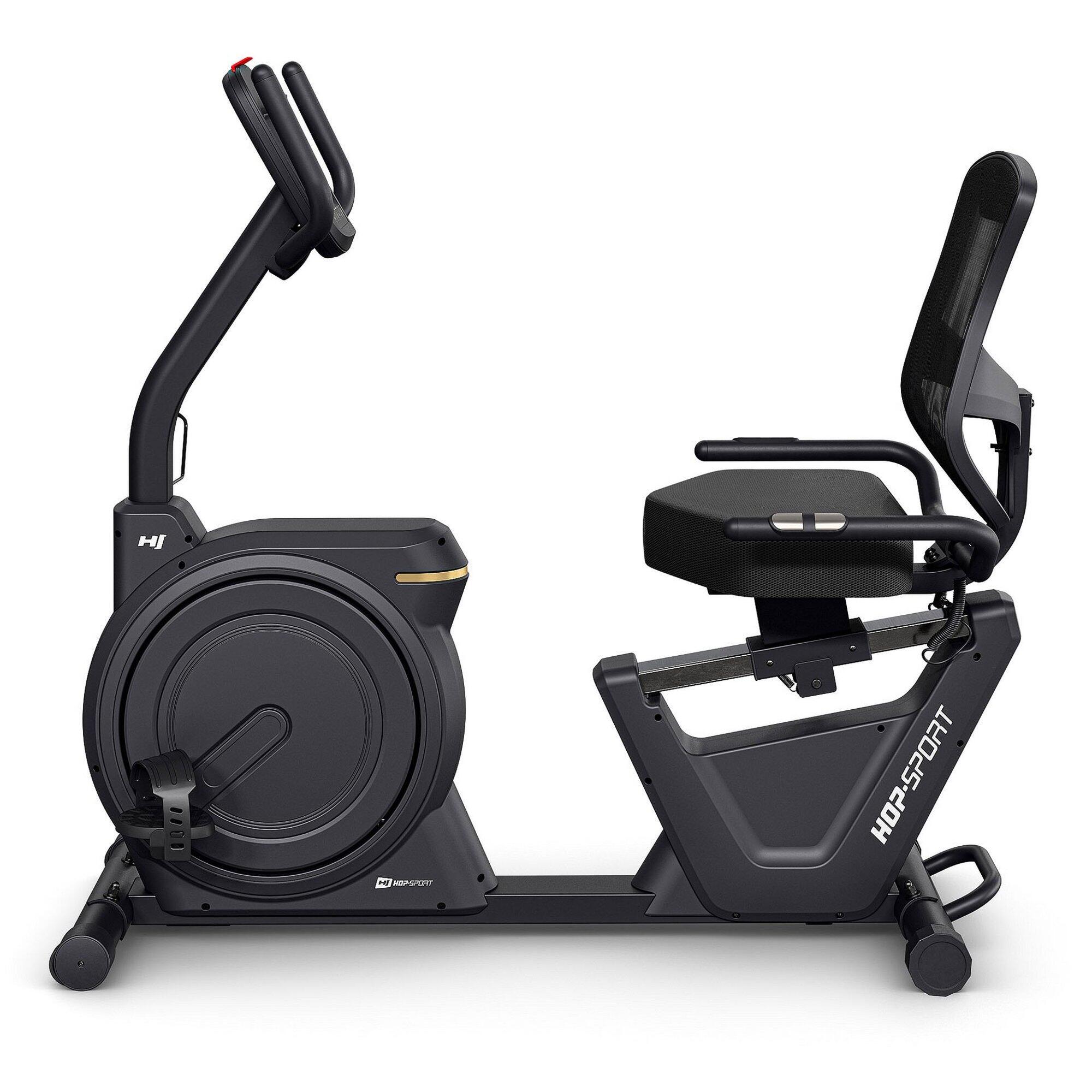 Vélo d'appartement semi-allongé Hop-Sport HS-5000L Ranker, App compatible 5/7